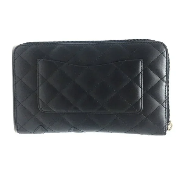 CHANEL Authentic Black Leather Wallet - Picture 2 of 12